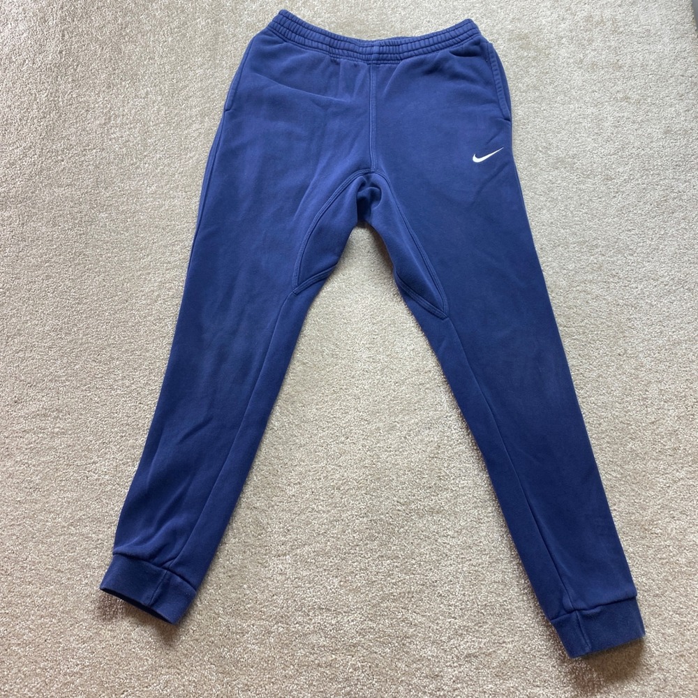 Nike Sweatpants Men Small Jogger Navy Blue Athletic Logo Activewear